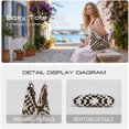 thumbnail image 4 of JKCCZLL Womens Summer Straw Woven Beach Bag Large Bohemian Handmade Crochet Shoulder Tote Purse Vacation Handbag,Black,go out, 4 of 9