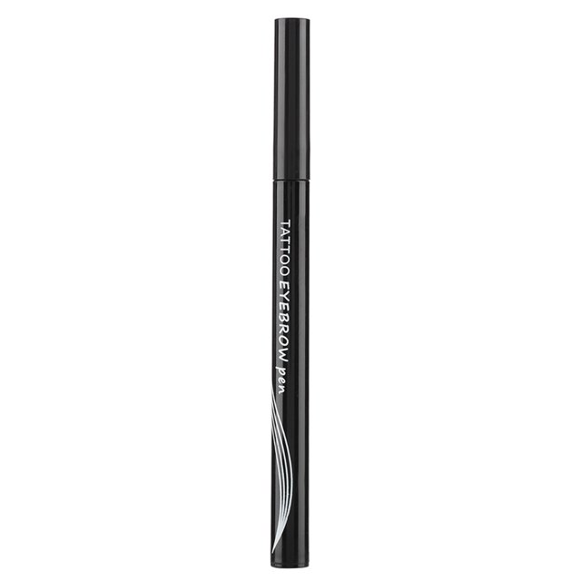 Lápiz de cejas de 4 colores, cuatro tenedores, lápiz líquido para cejas de larga duración, lápiz impermeable negro