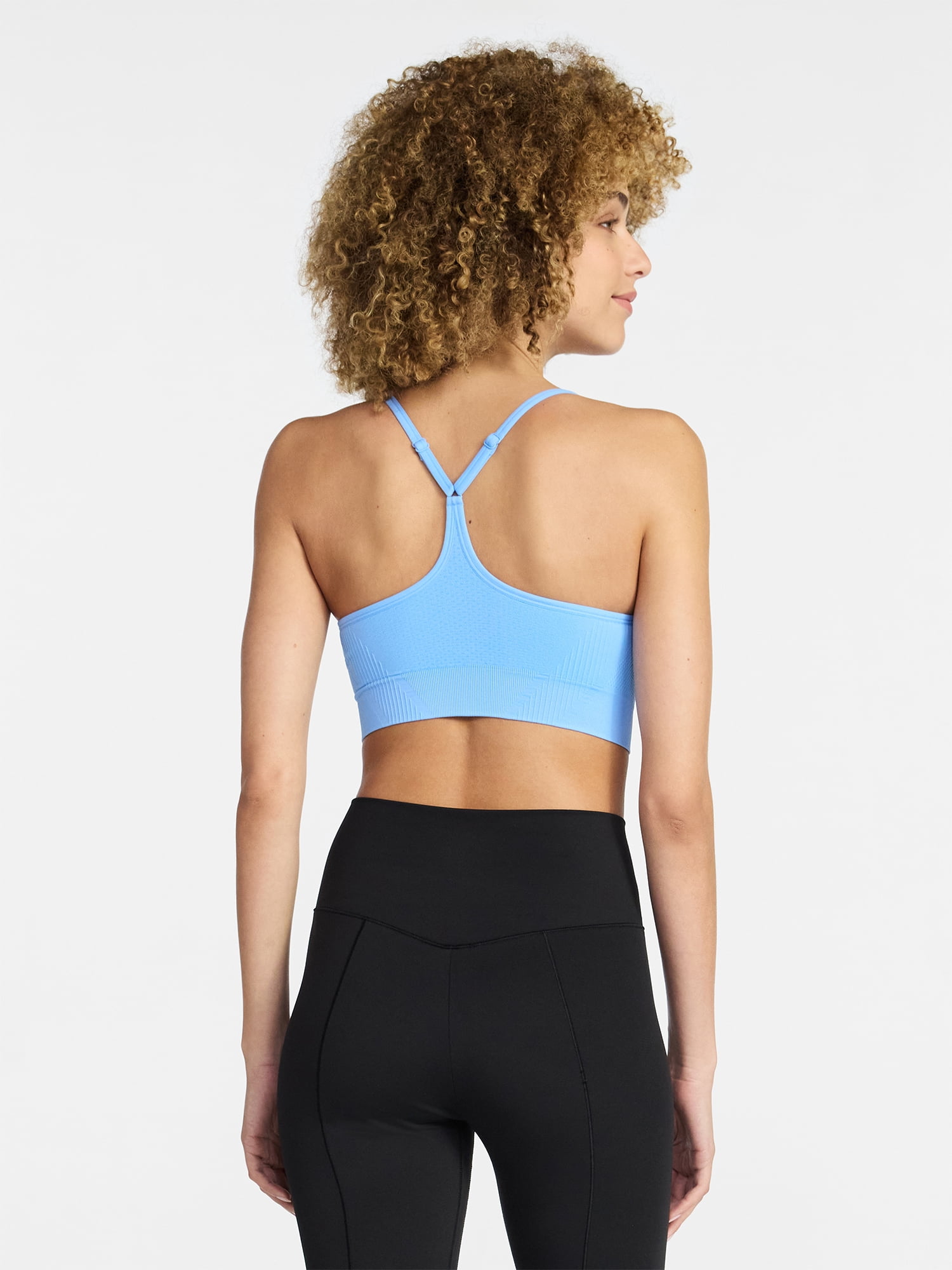 Avia Women's Low Support Seamless Textured Cami Sports Bra, Sizes XS-XXXL