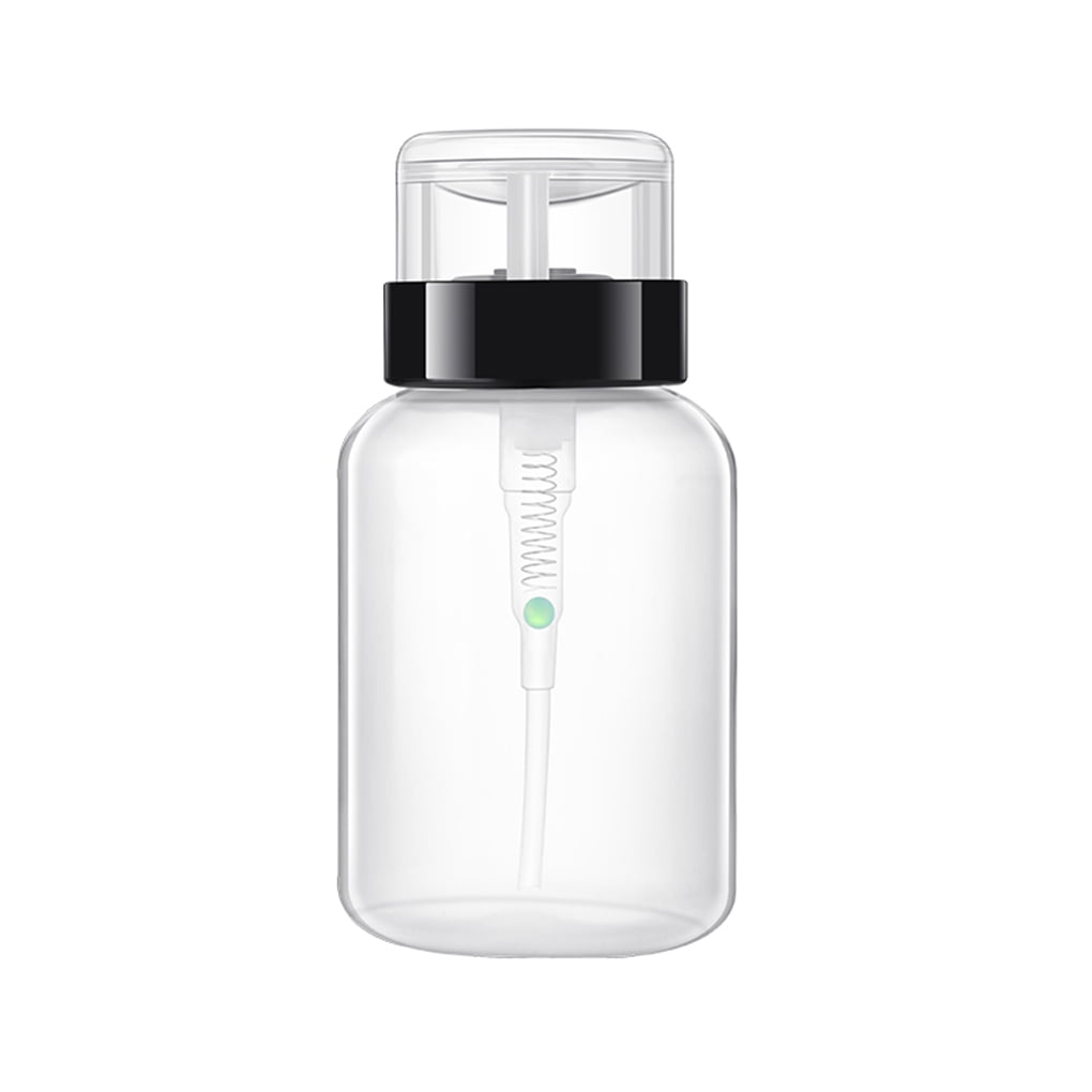 200ML Women Beauty Portable Cosmetic Tool Plastic Nail Art Pump Dispenser Spray Bottle Polish Remover Container
