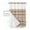 Brown, variant on No Hook Shower Curtain with Snap in Liner, Morocco Retro Geometric Texture Nordic Ethnic Hotel Shower Curtains for Bathroom, Washable Shower Curtain Liner Set with Mesh Top Window, 36"x72"