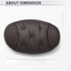 thumbnail image 5 of Almohada para reposacabezas de automóvil Unique Bargains, soporte para cuello ergonómico y cómodo, cuero Nappa, espuma de memoria, ancho ajustable, marrón oscuro, 1 pc para conducción y viajes, 5 of 7