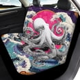 thumbnail image 4 of Uourmeti Octopus Wave Art Pattern Car Seat Covers Full Set Breathable Automotive Seat Cover Durable 3 PCS Car Seat Cover Full Set Fit for Cars Truck, 4 of 10