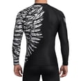 thumbnail image 2 of Raven Fightwear Men's Aerial Assault IBJJF Approved Rash Guard MMA White, 2 of 3