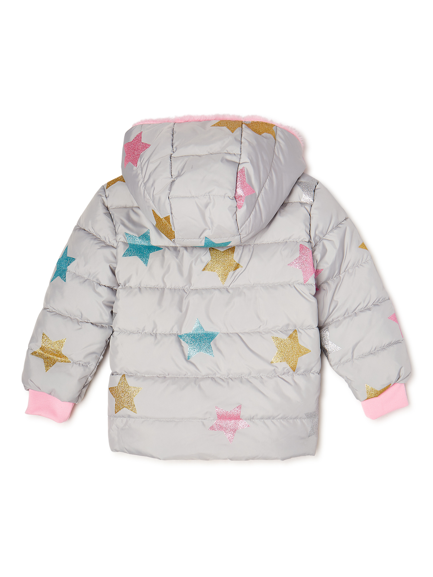 Swiss Tech Baby and Toddler Girl Puffer Jacket, Sizes 12M-5T - image 3 of 3