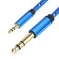 thumbnail image 3 of Cable Audio Estéreo 3 5 Mm A 6 35 Mm para Guitarra Portátil Cine en Casa (azul 2 M), 3 of 4