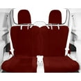 thumbnail image 2 of CalTrend Rear 50/50 Split Bench O.E. Velour Seat Covers for 2006-2007 Toyota Land Cruiser - TY231-02RS Red Monarch Insert with Classic Trim, 2 of 3