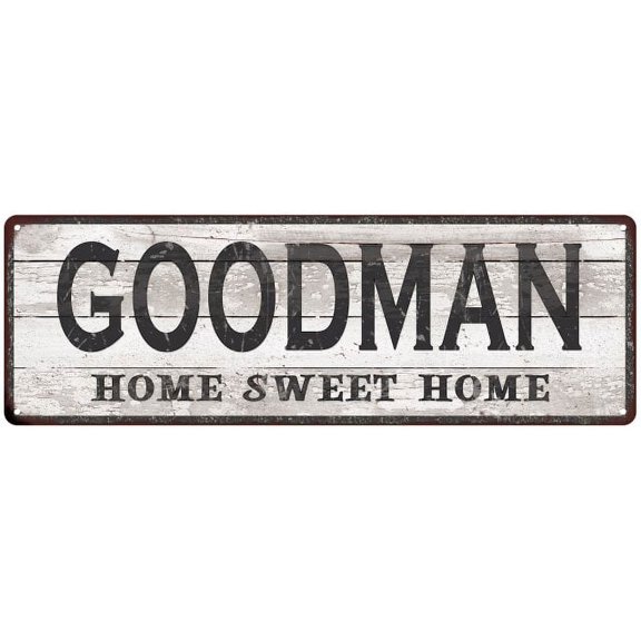 GOODMAN Home Sweet Home Country Look Gift 6x18 Metal Sig 206180045703