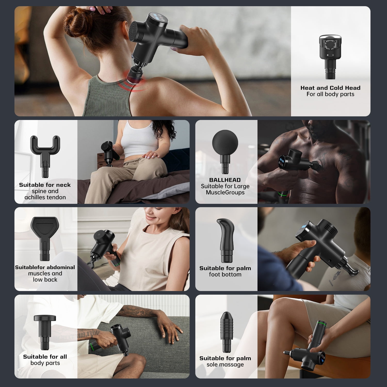 Cshidworld Massage Gun,for Back Thigh Neck