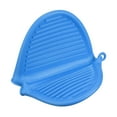 thumbnail image 4 of Mini Oven Mitt Pot Holder Heat Resistant Pinch Covers Gloves Blue 2 Pack, 4 of 5