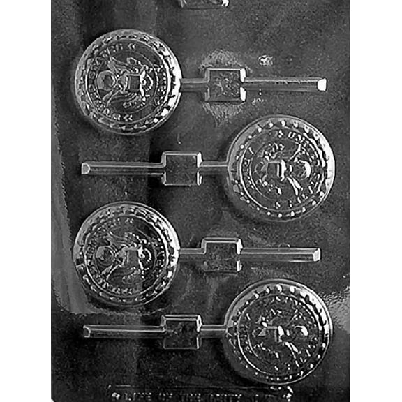 Grandmama's Goodies J098 Army Lollipop Chocolate Candy Soap Mold with Exclusive Molding Instructions