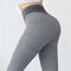 thumbnail image 1 of Pantalones de yoga para mujer Cintura alta elástica texturizada para entrenamiento de ocio (XXL gris) Sywqhk Para Estrenar, 1 of 7