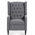thumbnail image 2 of Ucloveria Tufted Fabric Recliner, Vintage Reclining Reading Armchair, 2 of 9
