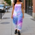 thumbnail image 4 of Iaqnaocc Jumpsuits For Women Plus Size Starry Sky Sleeveless Jumpsuits Rompers Casual Adjustable Strap Jumpsuits 2026 Trendy Overalls Light Purple S, 4 of 5