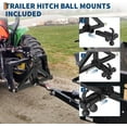 thumbnail image 3 of M optimized 3 Point Trailer Hitch for Tractor with 2" Receiver and Towing Ball Hitch for Category 1 Tractors, 3 Pt Quick Hitch Drawbar Adapter for BX, Kubota, NorTrac, Kioti, Yanmar, 3 of 8
