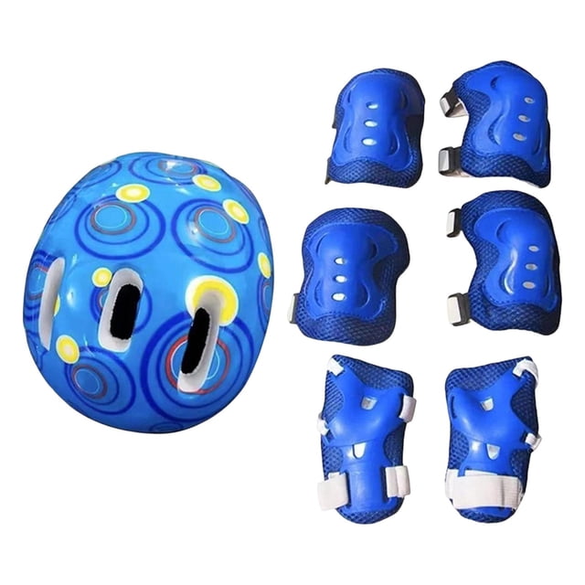 Casco de bicicleta para niños, resistente, transpirable y cómodo, ideal para patinar. Azul