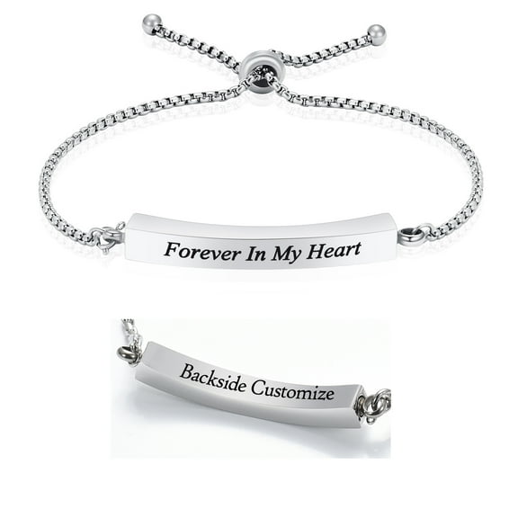 Personalize Cremation Bracelet Adjustable Urn Bracelet for Ashes for Women Men Braided Bracelets Keepsake Memorial Bracelet for Human Pet - Always in My Heart