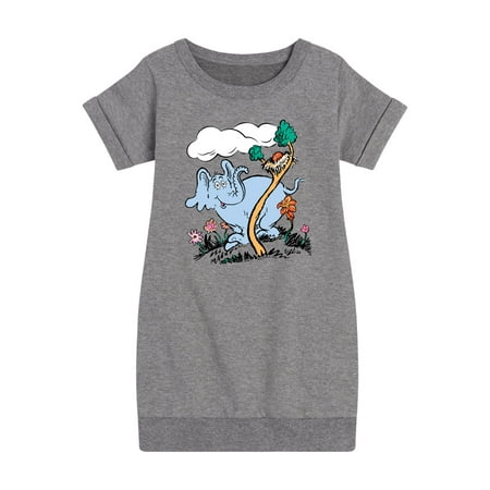 

Dr. Seuss - Horton Hatches the Egg - Trees and Flowers - Toddler And Youth Girls Fleece Dress