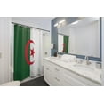 thumbnail image 2 of Algeria Flag Premium 71"x74" Waterproof Shower Curtain for Stylish Bath Decor, 2 of 2