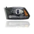 thumbnail image 4 of Headlight - Compatible/Replacement for '16-22 RAM Pickup 1500/Classic, 16-18 2500/3500 - Halogen Projector, Black Interior - Pair, Left Driver + Right Passenger Set - 68324932AD, 68324933AD, 4 of 4
