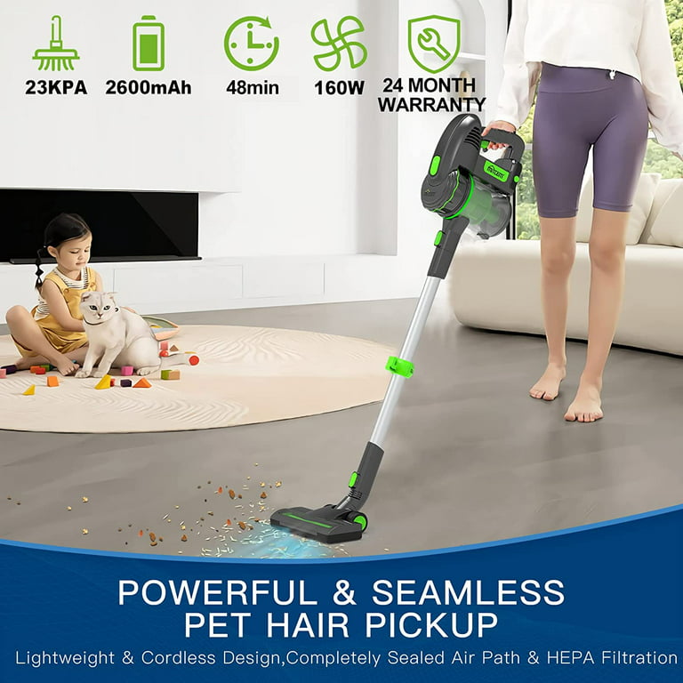 SESSLIFE Cordless Vacuum Cleaner, 3 in 1 Carpet and Floor Sweeper