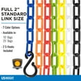 thumbnail image 4 of US Weight Chainboss 2" x 25' Safety Green Plastic Safety Chain with SunShield UV Resistant Technology, 4 of 5