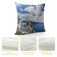 thumbnail image 4 of Nawypu  Throw Pillow Cover Aegean Amazing Santorini Churches and Sea View in Greece Pillowcase Home Decorative Square Pillow Case Cushion Cover, 4 of 5