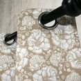 thumbnail image 4 of Ambesonne Floral Grommet Curtain, Vintage Tender Flora, 50" x 54", Camel White, 4 of 6