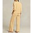 thumbnail image 3 of Polo Ralph Lauren Womens Sweatshirt Knit Pajama Set Style-4P8030, 3 of 5