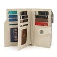 thumbnail image 5 of Wrangler Women's Bifold Wallet with Zipper, ID Window & Card Holder – Stylish and Functional, Beige, 5 of 6