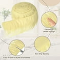 thumbnail image 3 of Tejido de Piel Sintética Uxcell, 60 x 2 Pulgadas de Piel Sintética Esponjosa, Tiras Pre-cortadas para Manualidades de Barba, Amarillo Crema, 3 of 7