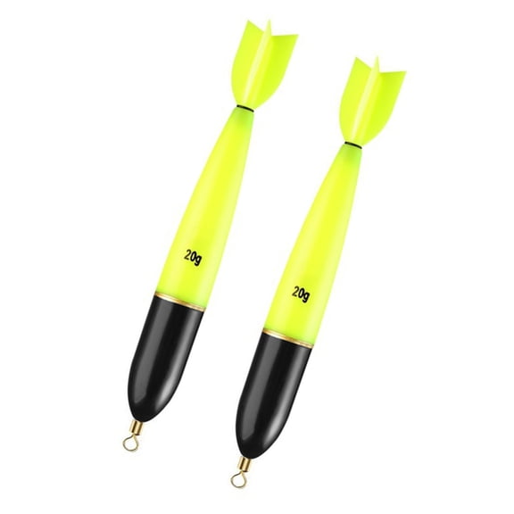 2Pcs Night Lighting Fishing Float Night Lighting Bobbers for Fishing Bobbers Glow Stick Lighted Fishing Float Bobbers