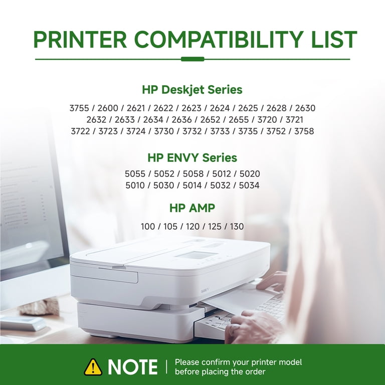 Remanufactured HP 65XL Black Ink Cartridge - High Yield For ENVY 5055 5010 5020 & DeskJet 2625