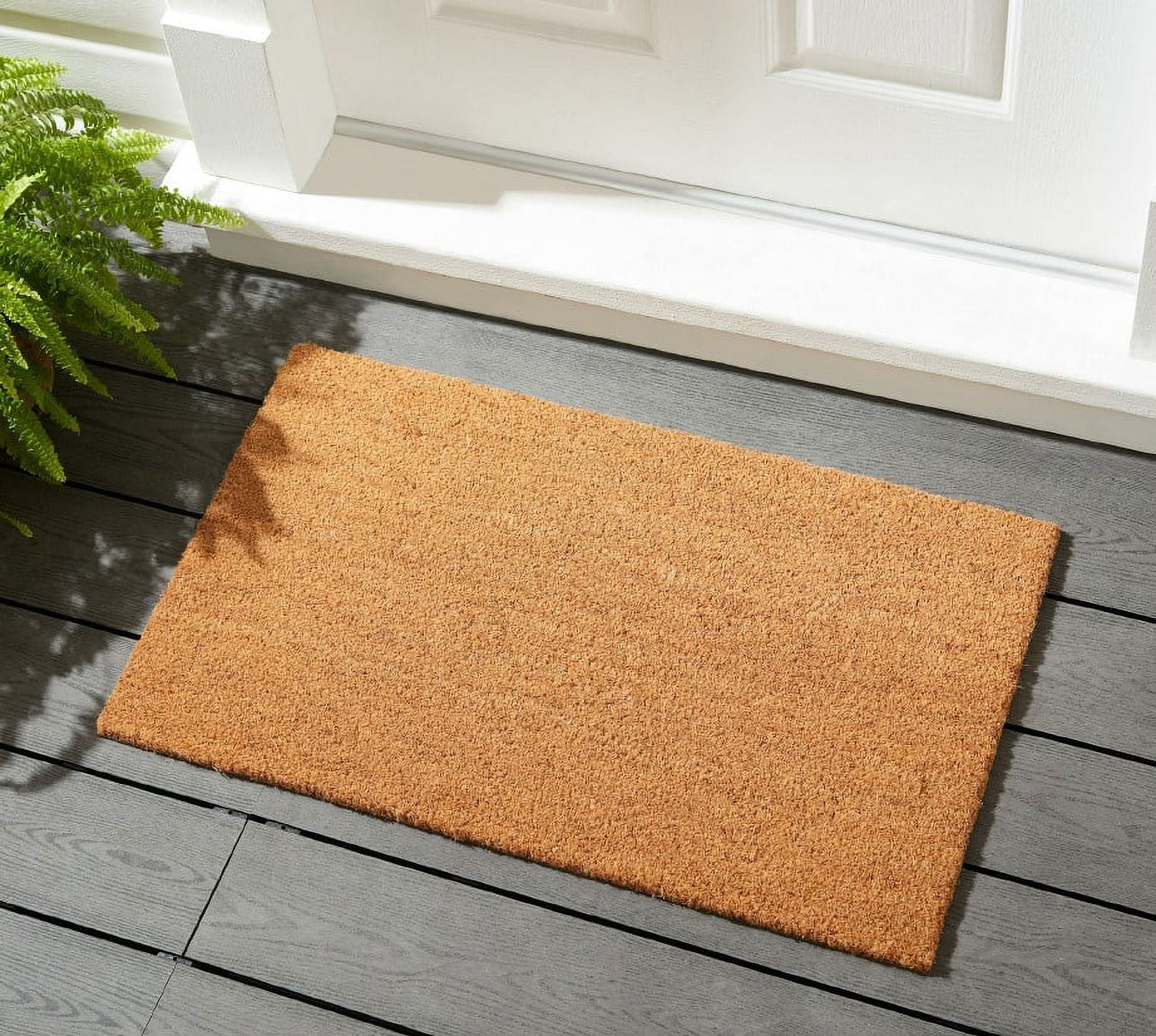 Mainstays Brown Coir Outdoor Doormat, 18" x 30", 2 Count