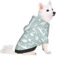 thumbnail image 2 of Fotbe White Swan Sudadera con Estampado para Perros Pequeños – Suéter con Capucha para Mascotas, Tela Suave de Forro Polar con Bolsillo-Large, 2 of 7
