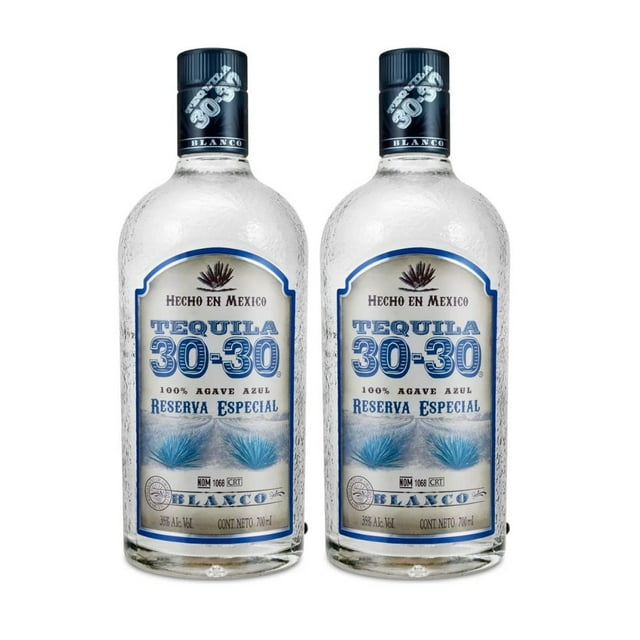 Duo Pack Tequila 30-30 Reserva Especial Blanco 700 ml 30-30 Tequila, Blanco