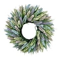 thumbnail image 2 of Corona de lavanda para puerta delantera, corona de boda de 50cm, corona de flores artificiales para granja, Festival, porche, decoración del hogar, 2 of 6