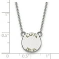 thumbnail image 2 of 925 Sterling Silver Rh-plated LogoArt Kappa Delta Sm Enl Pend With Necklace; 18 inch; for Adults and Teens; for Women and Men, 2 of 2