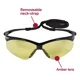 thumbnail image 4 of Lentes De Seguridad Jackson Safety Nemesis V30 Amber Color Negro, 4 of 8