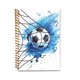 thumbnail image 1 of Cuaderno espiral con diseño deportivo, libreta de notas para estudiantes, cuaderno escolar con estampado de fútbol, 1 of 5