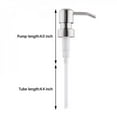 thumbnail image 2 of Cogfs Metal Soap Pump,2 Pcs Pump Head,Stainless Steel Liquid Lotion Dispenser Replacement Head Jar Tube for The Kitchen and Bathroom,Silver, 2 of 11