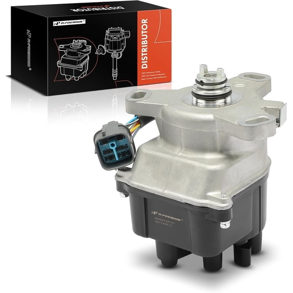 A-Premium Ignition Distributor with Cap and Rotor Compatible with Honda Civic 1996 1997 1998 Civic del Sol 1996-1997