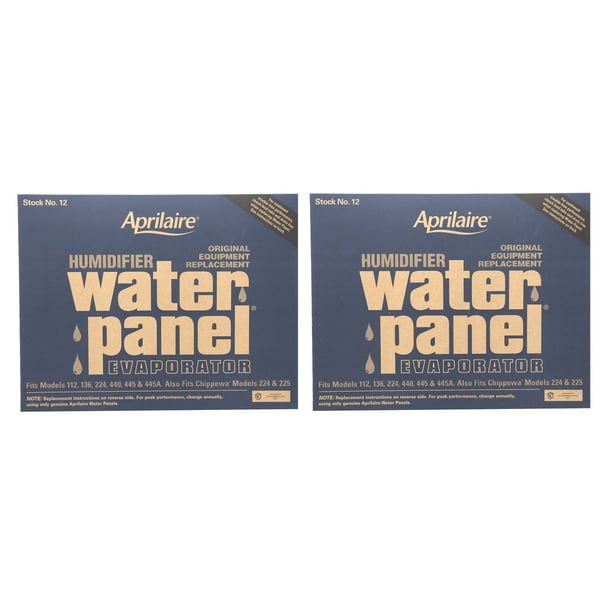 Aprilaire 12 Water Panel 2 Pack for Humidifier Models 112, 224, 225