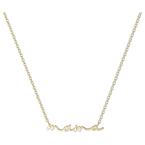 Huanglei Let Last Forever! Mama Pendant Collarbone Chain Unique Engraved Letters Women's Necklace Day For Your Favorite Her!