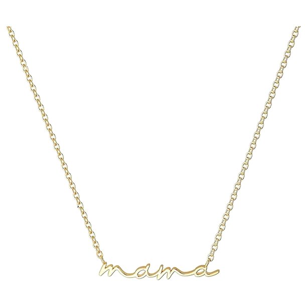 ¡Que dure para siempre! Colgante Mama con cadena para el cuello con letras grabadas únicas. ¡El collar perfecto para tu mujer favorita!