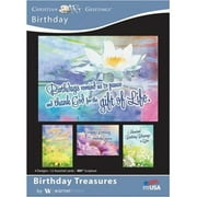 Warner Press 160372 NIV Assorted Birthday Treasures Boxed Greeting Card - 12 per Box