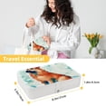 thumbnail image 5 of Pixel Dog PU Leather Bracelet Holder Jewelry Organizer Box with Removable Compartment - Portable Organize Storage Case, 5 of 6