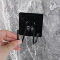 thumbnail image 6 of New Durable Load-bearing Mutifunction Traceless Hook Wall Hook Self Adhesive Sticky Hook SILVER, 6 of 8