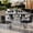 Gray Faux Concrete/Silver Base, variant on Flash Furniture 48" x 30" Indoor Outdoor Tabletop in Gray Faux Concrete with TopGuard HPL Technology and Double 5" x 22" Silver T-Bases