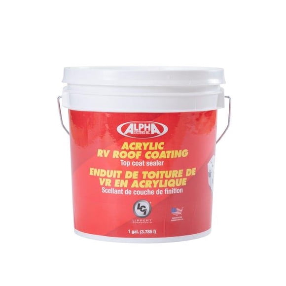 Alpha Systems 1259.1845 Acrylic Gallon Systems 862401 Roof Coating, White